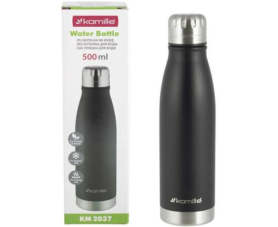 Термобутылка 500 мл нержавеюшая сталь Kamille (2037), изображение 4