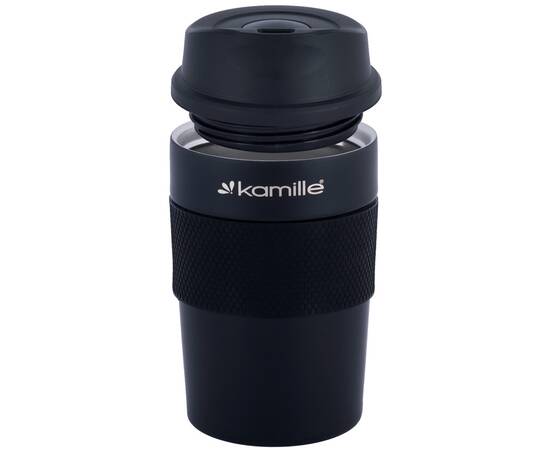 Термокружка 360 мл с TPR вставкой Kamille (2049), изображение 2