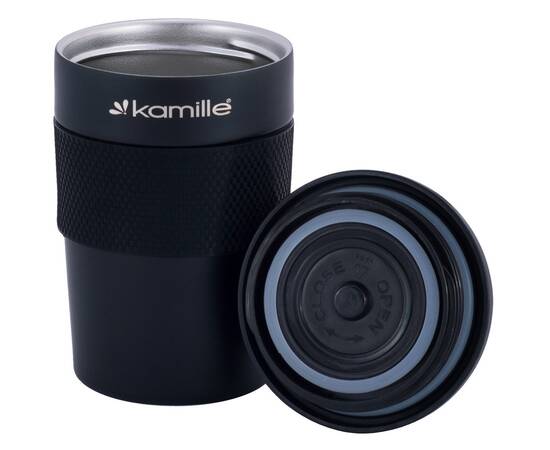 Термокружка 360 мл с TPR вставкой Kamille (2049), изображение 3