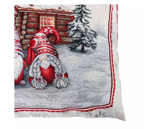 Наволочка 45х45 Snowfall Пара гномів біля хатинки Прованс (23806)