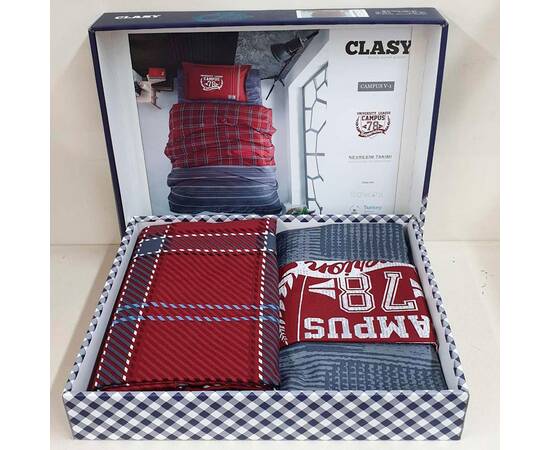 Покрывало детское/подростковое стеганое 180x240 с наволочкой 50х70 Campus v1 Clasy (17767), изображение 2