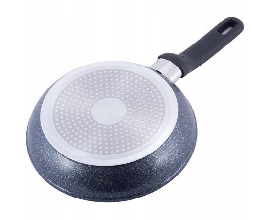 Сковорода О22 см із покриттям чорний мармур Kamille (5386MR), Колір: чорний, Тип: сковорода, Форма: кругла, Діаметр (см): 22, зображення 3