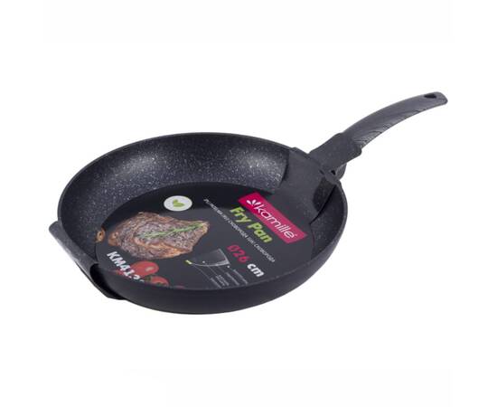 Сковорода О26см Kamille (4130), Колір: чорний, Тип: сковорода, Форма: кругла, Діаметр (см): 26, зображення 2