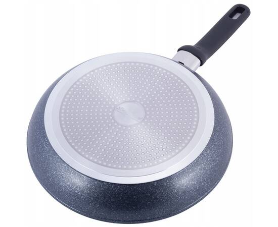 Сковорода О30 см с покрытием чёрный мрамор Kamille (5391MR), Цвет: черный, Тип: сковорода, Форма: круглая, Диаметр (см): 30, изображение 3