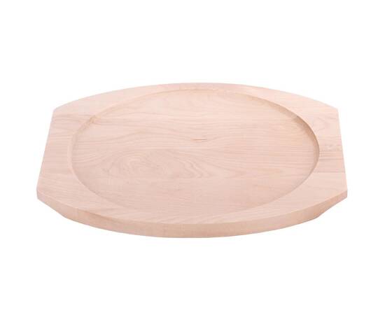 Сковорода чавунна О25 см. з дерев'яною підставкою Kamille (4809V), зображення 4