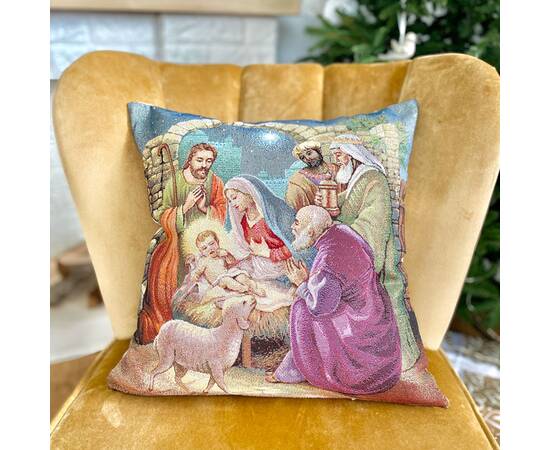 Подушка гобеленова Вифлеємське диво 45х45 LiMaSo (KISS1153), зображення 2