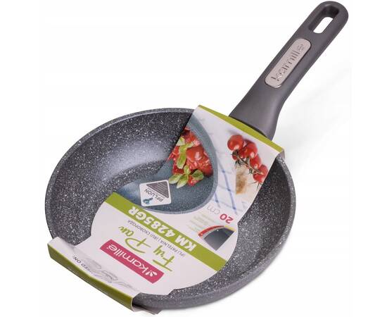 Сковорода О20 см с гранитным покрытием Kamille (4285GR), Цвет: серый, Тип: сковорода, Форма: круглая, Диаметр (см): 20, изображение 3