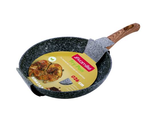 Сковорода О26см Kamille (4162), Колір: сірий, Тип: сковорода, Форма: кругла, Діаметр (см): 26, зображення 2