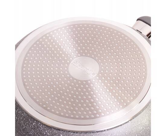 Сковорода О28 см с гранитным покрытием Kamille (4290GR), Цвет: серый, Тип: сковорода, Форма: круглая, Диаметр (см): 28, изображение 3