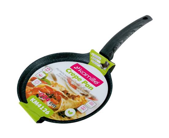 Сковорода блинная 24 см Kamille (4126), Цвет: черный, Тип: сковорода для блинов, Форма: круглая, Диаметр (см): 24, изображение 2