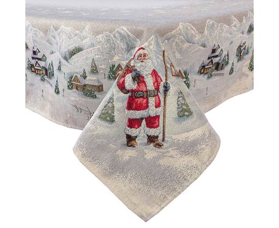 Скатертина гобеленова Зоряне сяйво 137х137 LiMaSo (RUNNER974-137), Тип: скатерти, Цвет: зеленый, Форма скатерти: квадратная, Размер: 137x137, изображение 2