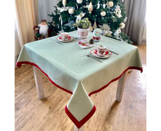 Скатертина гобеленова Червона 137х260 LiMaSo (EDEN671P-260), Тип: скатерти, Цвет: красный, Форма скатерти: прямоугольная, Размер: 137x260, изображение 7