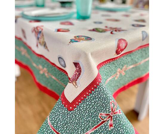 Скатертина гобеленова Ялинкові прикраси 137х300 LiMaSo (RUNNER336V-300)
