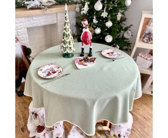 Скатертина гобеленова Червона O240 LiMaSo (EDEN671P-240D), Тип: скатерти, Цвет: красный, Форма скатерти: круглая, Размер: Ø240, изображение 6