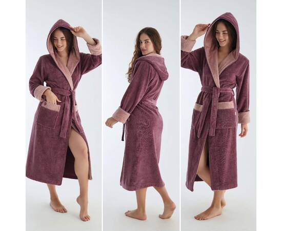 Халат NUSA женский ns 4145 a. lila (2xl), Цвет: лиловый, Размер: 2XL, изображение 2