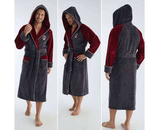 Халат NUSA мужской ns 1290 antrasit (2xl), Цвет: антрацитовый, Размер: 2XL, изображение 2