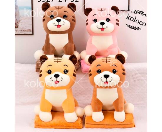 М'яка іграшка з пледом Тигр Середній 110x150 Koloco (17844), зображення 2