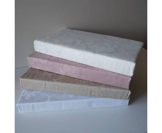 Комплект постельного белья Mays жаккард V14 Hunkar CREAM двуспальный Евро