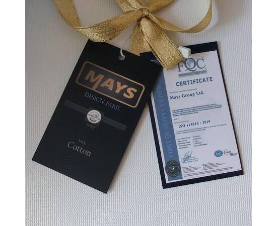 Комплект постельного белья Mays жаккард V1 Hunkar WHITE двуспальный Евро, Размер: двуспальный евро 200х220, Основной цвет: белый, изображение 3