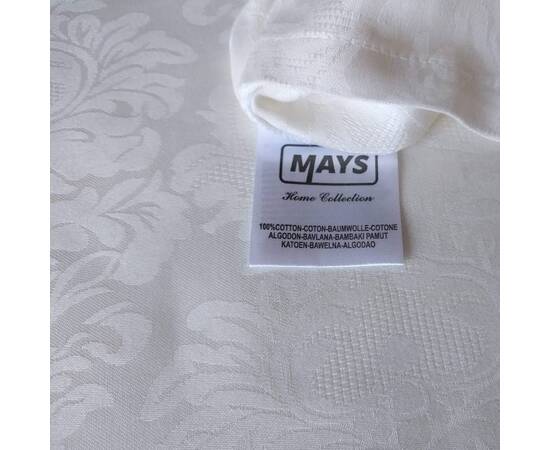 Комплект постельного белья Mays жаккард V14 Hunkar CREAM двуспальный Евро