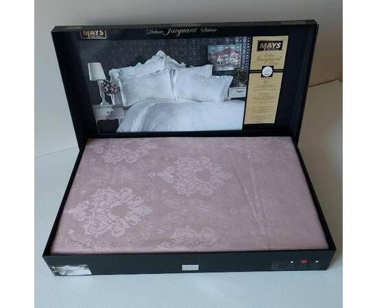 Комплект постельного белья Mays жаккард V49 Hunkar PUDRA двуспальный Евро