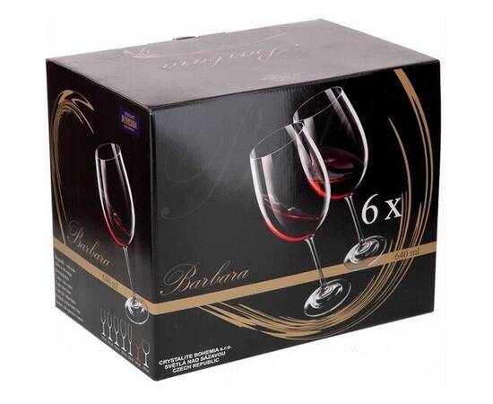 Келихи Barbara (Milvus) 400мол 6 шт. Bohemia (1SD22/00000/400), зображення 2
