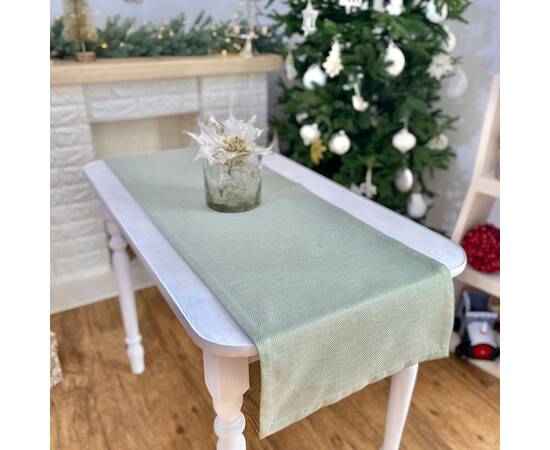 Наперон гобеленовий однотонний 40х140 LiMaSo (EDEN671P-NP), Тип: дорожки (раннеры), Цвет: красный, Форма скатерти: прямоугольная, Размер: 40x140, изображение 6