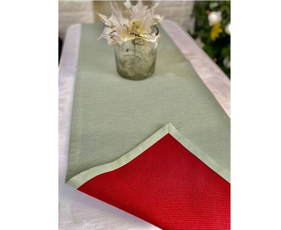 Наперон гобеленовий однотонний 40х140 LiMaSo (EDEN671P-NP), Тип: дорожки (раннеры), Цвет: красный, Форма скатерти: прямоугольная, Размер: 40x140, изображение 7