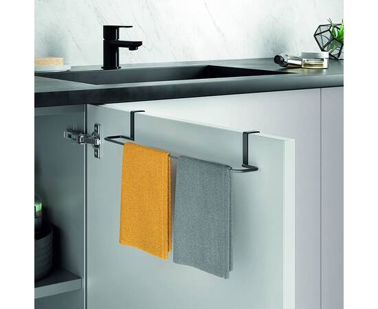 Держатель для кухонного рушника 38х8х6 см черный ORIGIN LAVA METALTEX (401111), изображение 2