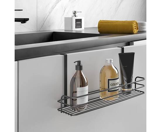 Полка подвесная 34х11х17 см черная ORIGIN LAVA METALTEX (401103)