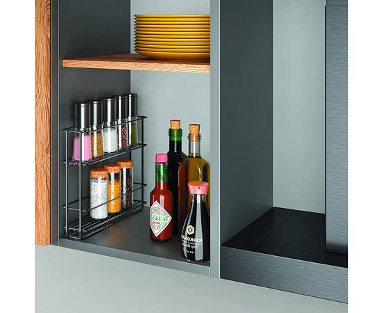 Полка высувная 6х28х22 см черная IN&OUT LAVA METALTEX (360850)