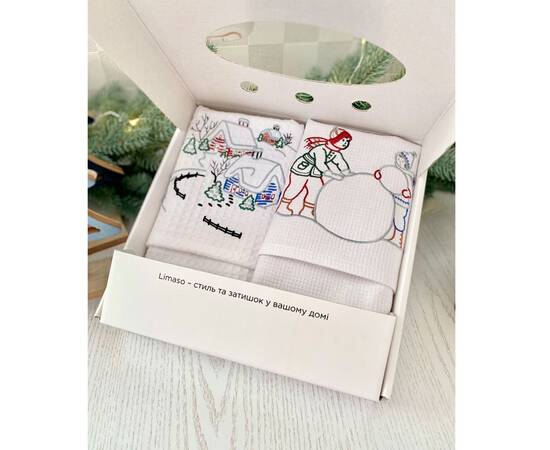 Набір кухонних рушничків (2шт.) 34x65 LiMaSo (№1 (RKVF04B+RKVF06A))