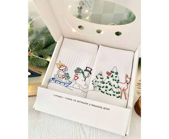 Набір кухонних рушничків (2шт.) 34x65 LiMaSo (№3 (RKVF07B+RKVF03A))