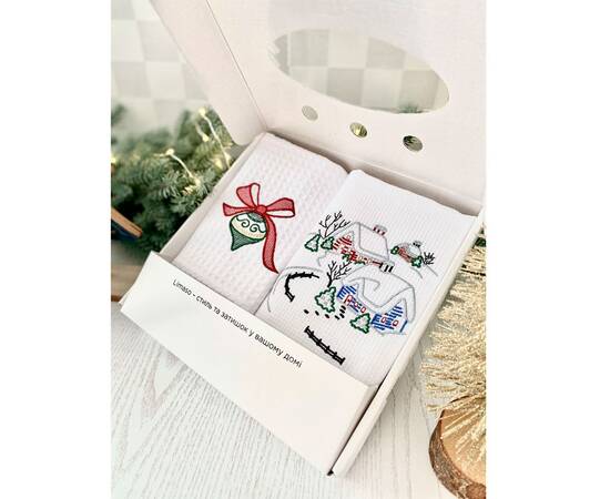 Набір кухонних рушничків (2шт.) 34x65 LiMaSo (№4 (RKVF01B+RKVF04A))