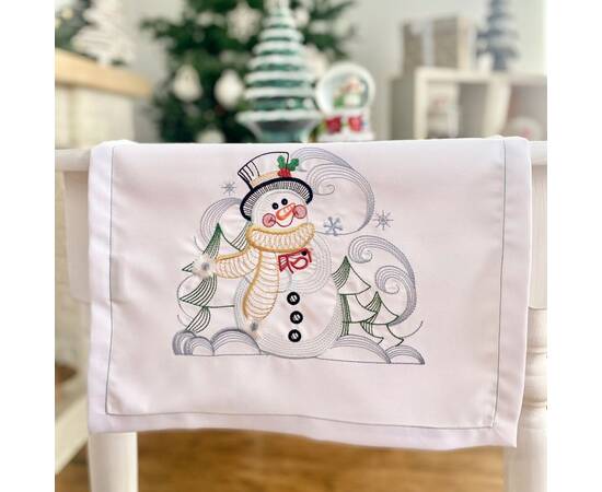 Наперон вишиваний новорічний 40x140 LiMaSo (NPV012-40), изображение 4