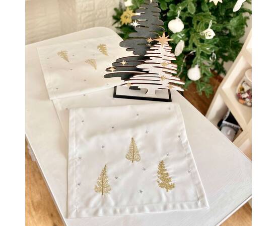 Наперон вишитий новорічна 40х140 LiMaSo (NPVN20), изображение 3