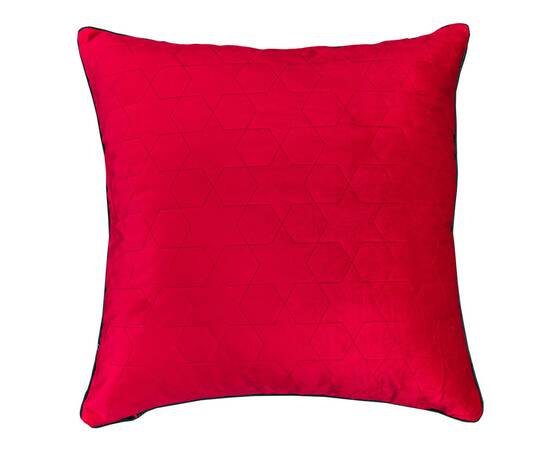 Наволочка новорічна бархатна вишивана 45х45 LiMaSo (NOVN06), Колір: червоний, Тип: наволочки, Розмір: 45x45, зображення 2