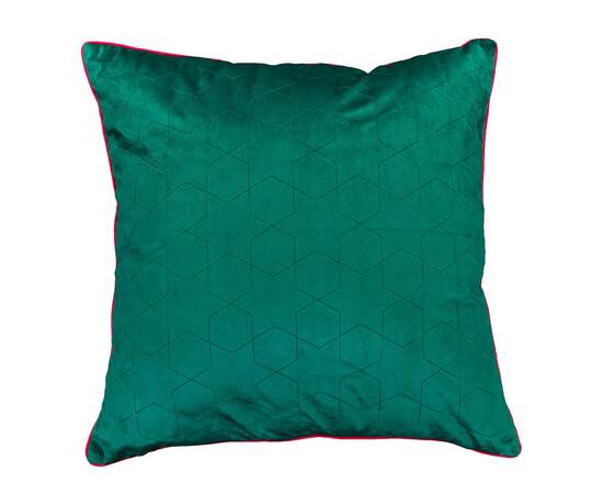 Наволочка новорічна бархатна вишивана 45х45 LiMaSo (NOVN08), Колір: зелений, Тип: наволочки, Розмір: 45x45, зображення 2