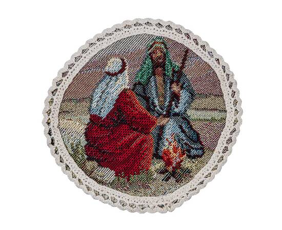 Серветка-підкладка під тарілку з мереживом Вифлеємське диво O10 LiMaSo (ROUND1153M-10D)