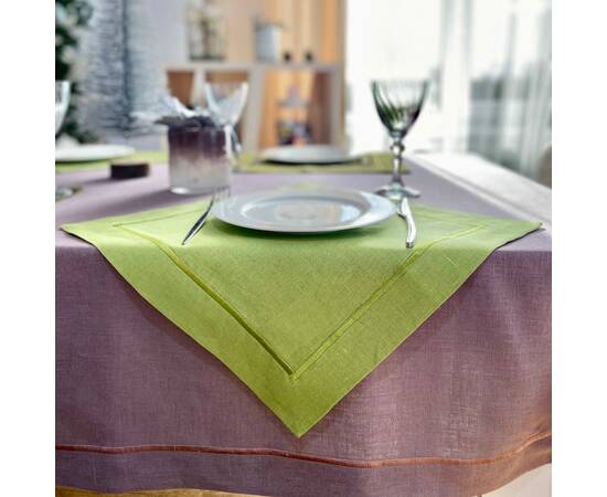 Серветка лляна 40x40 LiMaSo (SRLB22-40), Тип: салфетки, Цвет: салатовый, Форма скатерти: квадратная, Размер: 40x40, изображение 6