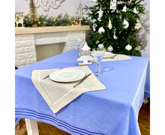 Серветка лляна 40x40 LiMaSo (SRLB30-40), Тип: серветки, Основний колір: кремовий, Форма скатертини: квадратна, Розмір: 40x40, зображення 4