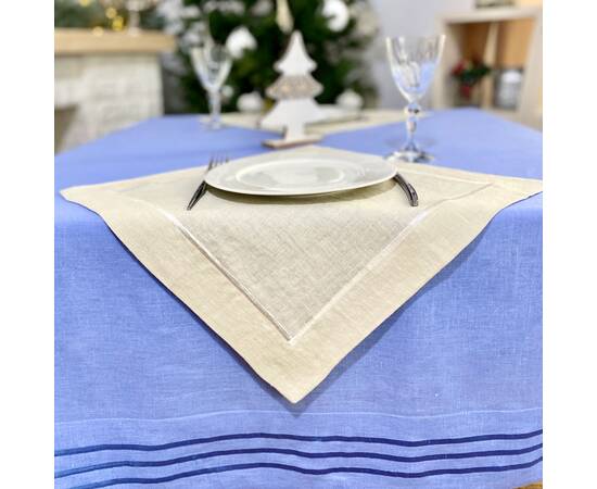 Серветка лляна 40x40 LiMaSo (SRLB30-40), Тип: серветки, Основний колір: кремовий, Форма скатертини: квадратна, Розмір: 40x40, зображення 5