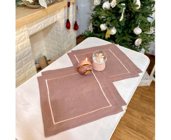 Серветка лляна 40x40 LiMaSo (SRLB31-40), Тип: салфетки, Цвет: фиолетовый, Форма скатерти: квадратная, Размер: 40x40, изображение 2