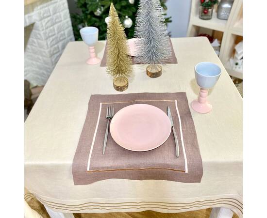 Серветка лляна 40x40 LiMaSo (SRLB31-40), Тип: салфетки, Цвет: фиолетовый, Форма скатерти: квадратная, Размер: 40x40, изображение 5