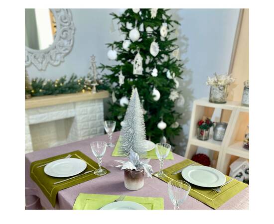 Серветка лляна 40x40 LiMaSo (SRLB32-40), Тип: салфетки, Цвет: оливковый, Форма скатерти: квадратная, Размер: 40x40