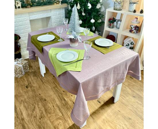 Серветка лляна 40x40 LiMaSo (SRLB32-40), Тип: салфетки, Цвет: оливковый, Форма скатерти: квадратная, Размер: 40x40, изображение 2