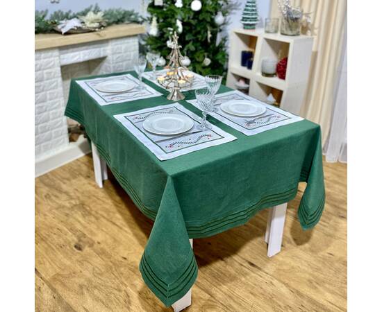 Серветка лляна 34x48 LiMaSo (SRLVB18), Тип: салфетки, Цвет: зеленый, Форма скатерти: прямоугольная, Размер: 34x48, изображение 5