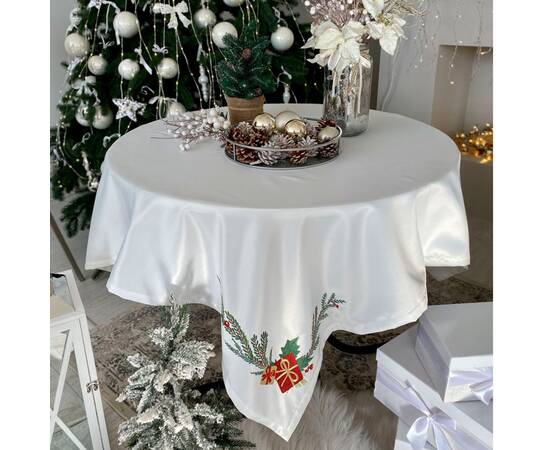 Вишивана скатертина Вишиваний подарунок 135x260 LiMaSo (SKVN013-260), Тип: скатерти, Цвет: белый, Форма скатерти: прямоугольная, Размер: 135x260, изображение 3