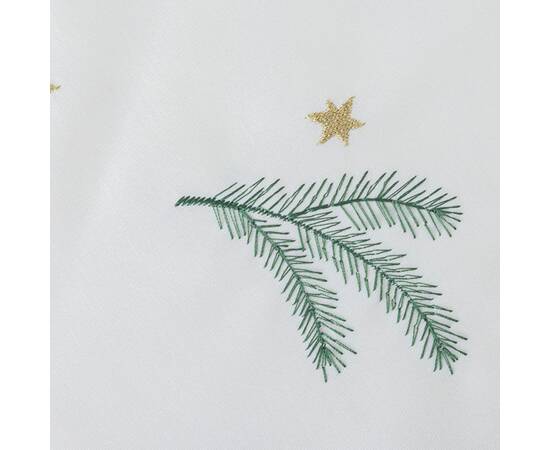 Вишивана скатертина Ялинкові гілочки 140x180 LiMaSo (SKVG15-180), Тип: скатерти, Цвет: белый, Форма скатерти: прямоугольная, Размер: 140x180, изображение 3