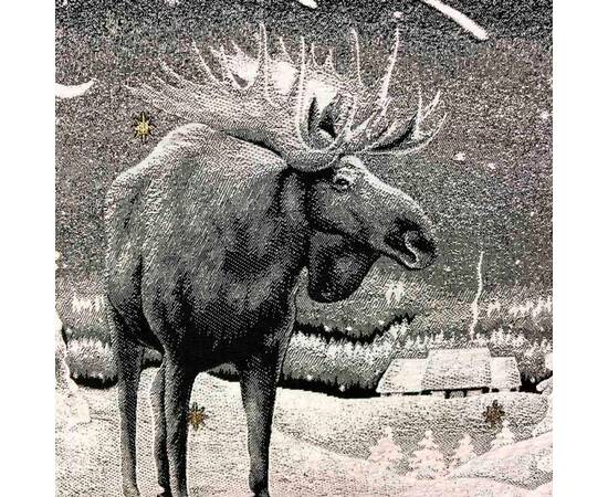 Наволочка 45х45 Black Night Лось Прованс (024575), изображение 2